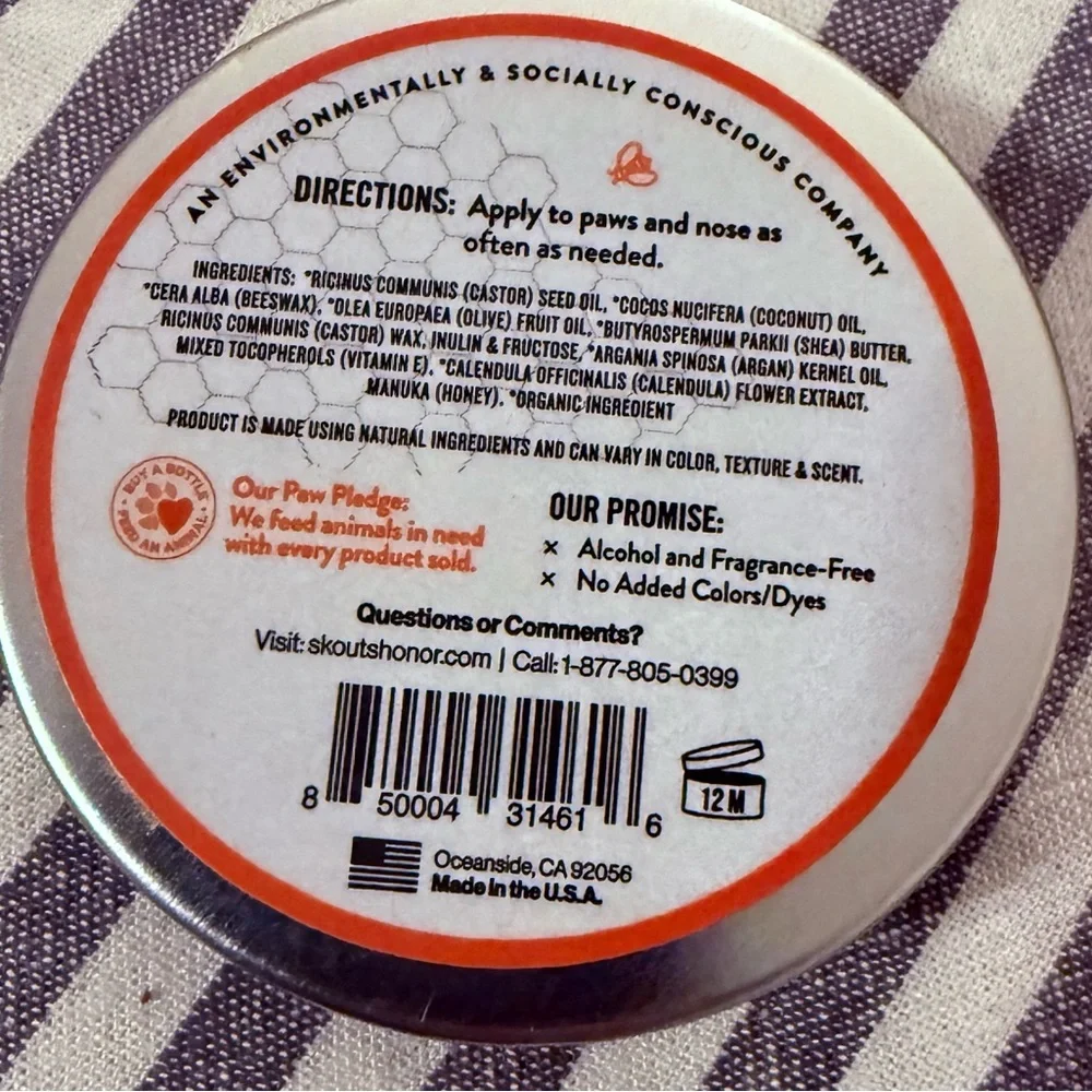 Prebiotic Pet Balm with Manuka Honey - Orange